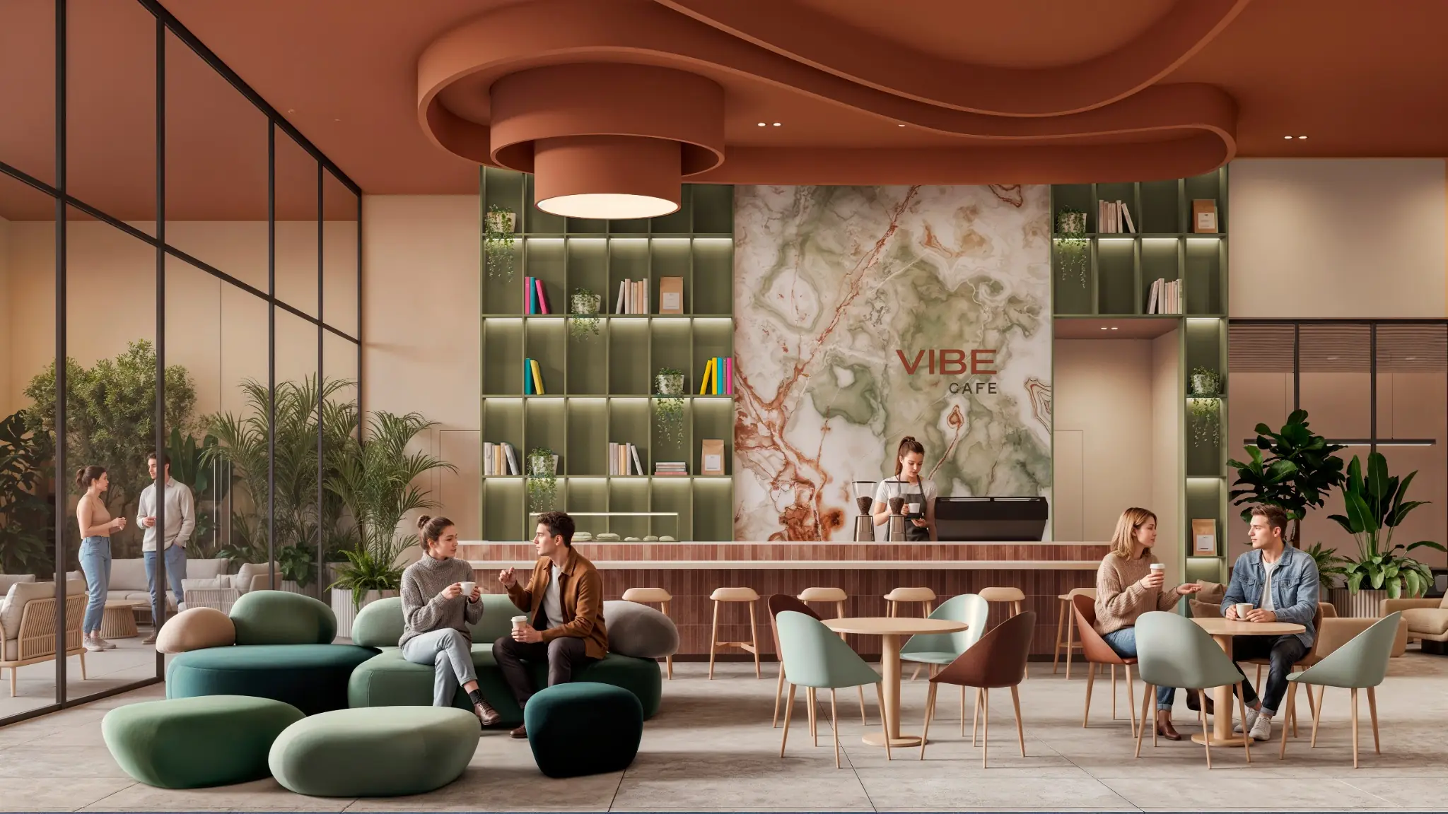 VIBE social and work space