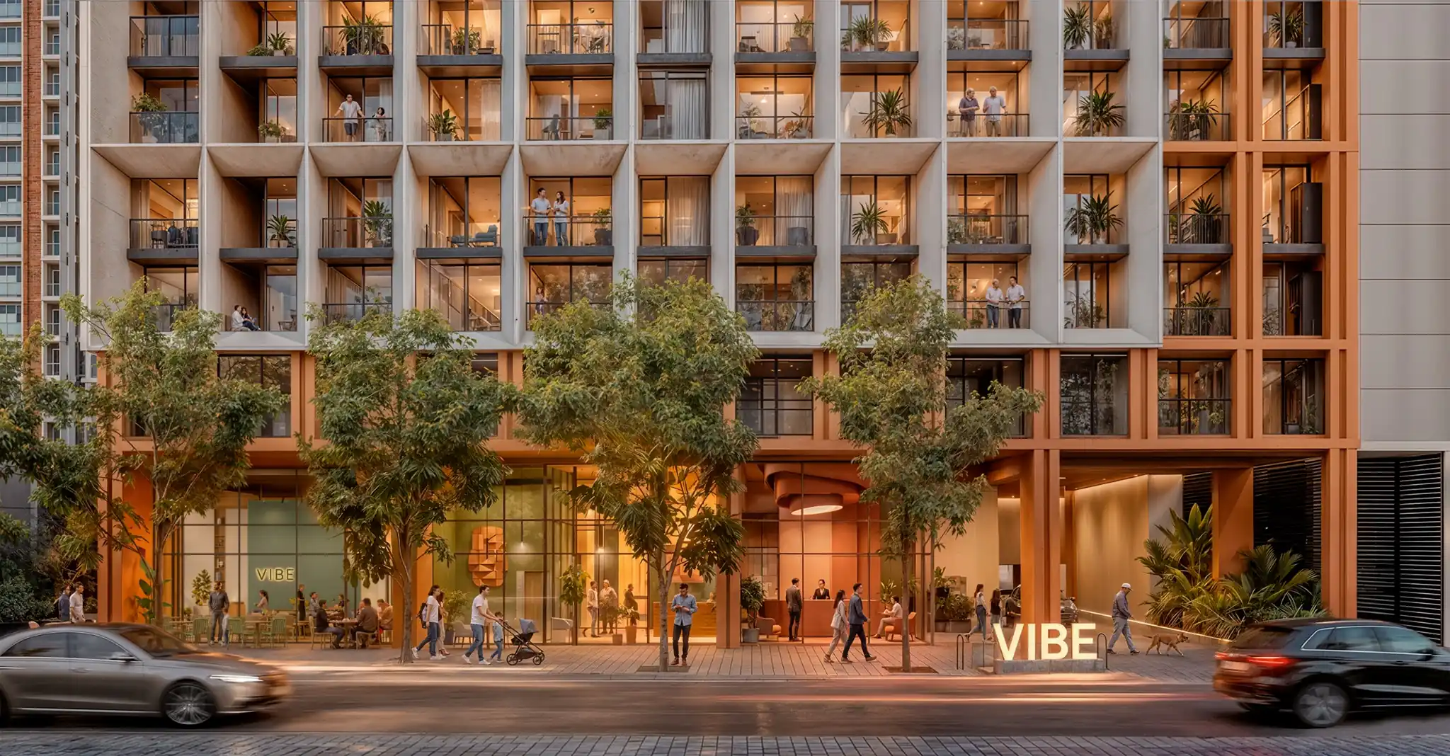 VIBE Cinta Costera residential entrance in Bella Vista